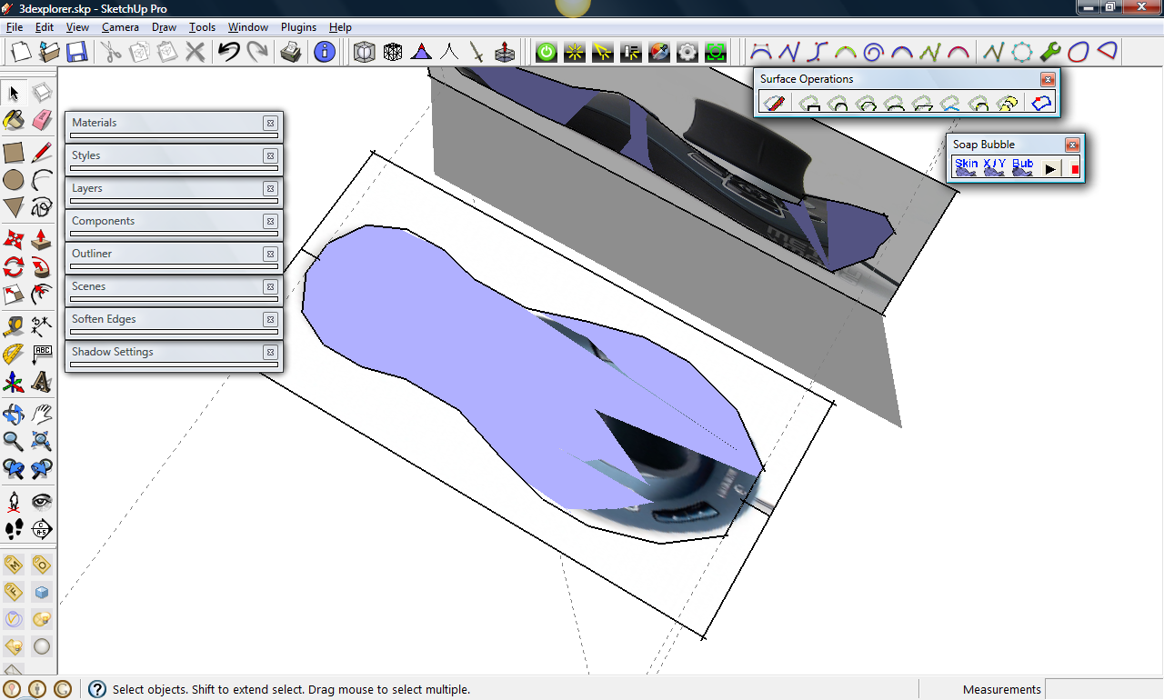 basic top view outline