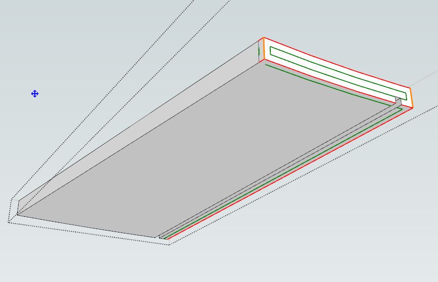 Rounding over one tread component