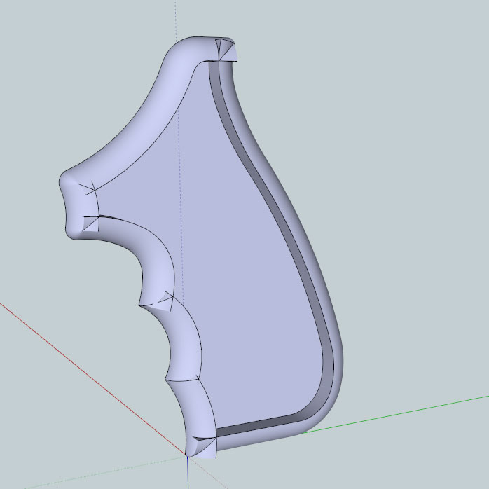 Grip with rounded edges
ready to use follow me tool.