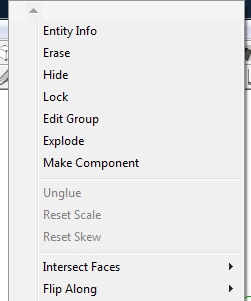 normal position of edit group in context menu per other tools selected