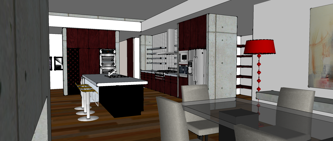 kitchen from dinning room