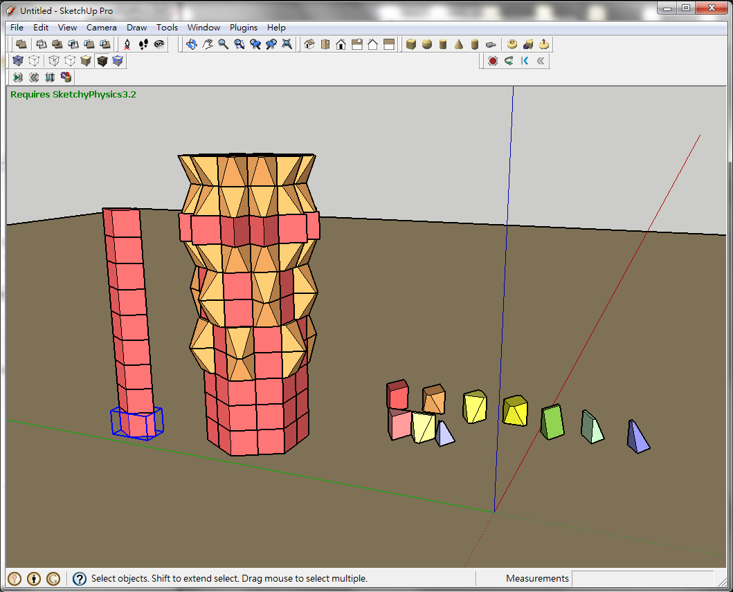 making a column with bricks