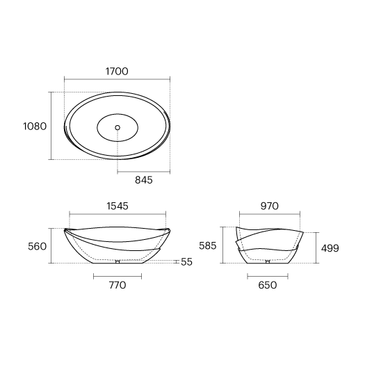 Bath Tub Dimensions