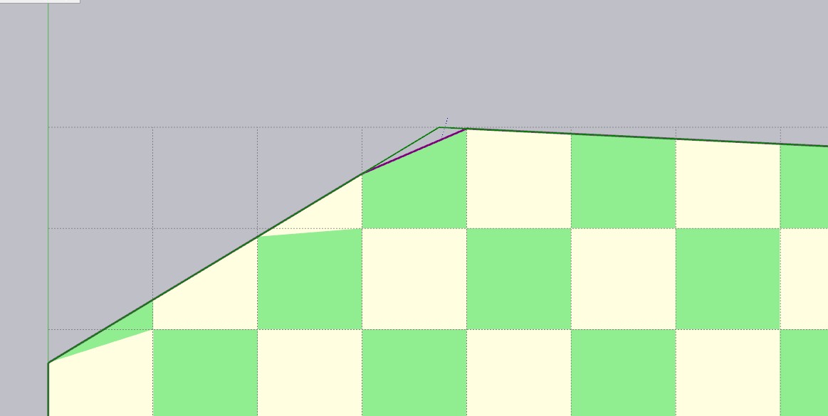 In this example, the top corner doesn't quite reach the edge.
