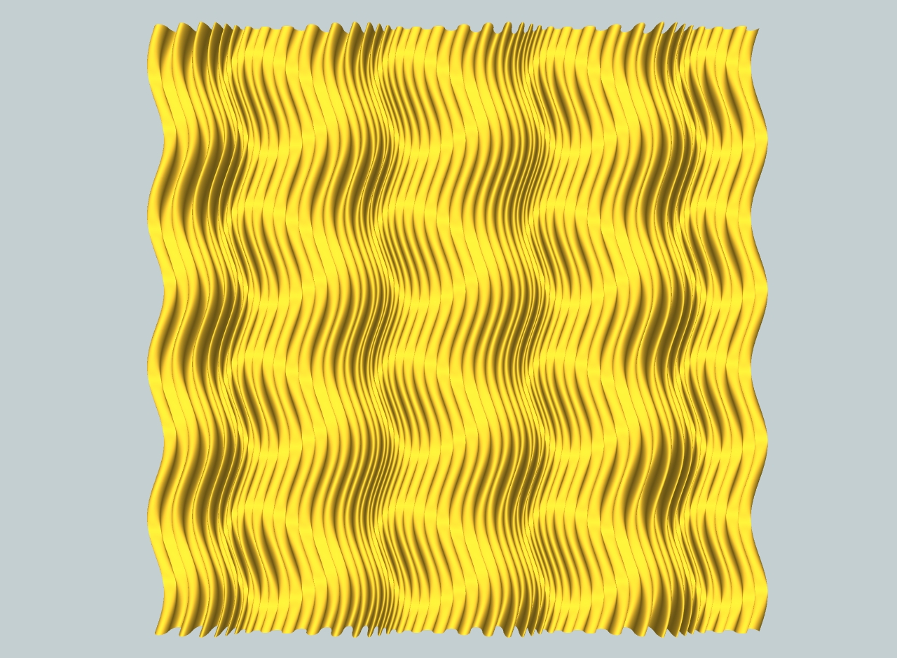 model_02 regular but deformed pattern of wave