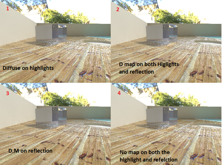 How to add specularity map in Vray materials option ? sketchUcation