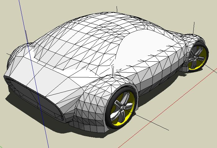 Playing around with proportions . . . do this before scooping out wheel wells (ouch) :(