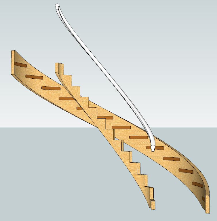 Elliptical Stringers and Handrail