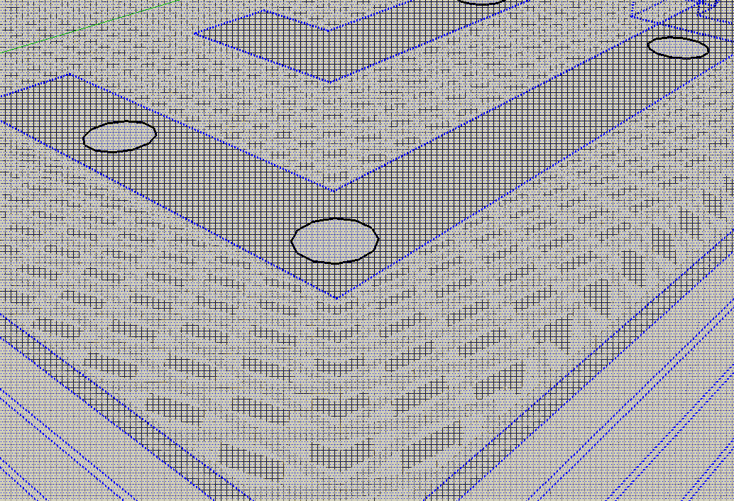 Close up of area with deselected edges... actual material selected was on steps, nowhere near this.