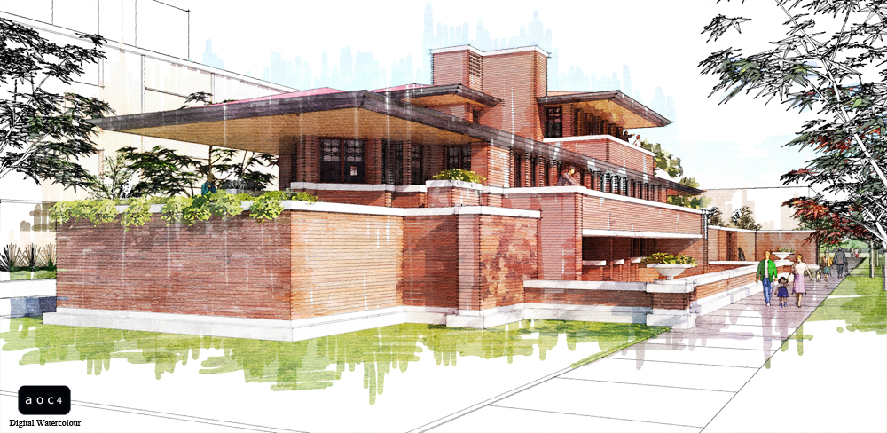 Robie House Sketch