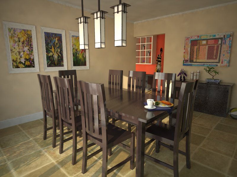 dining area. 2nd try of vray