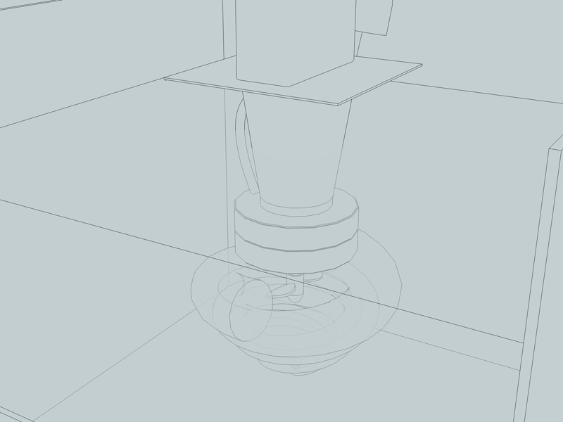 and here is the model in SU. A tapered double spiral