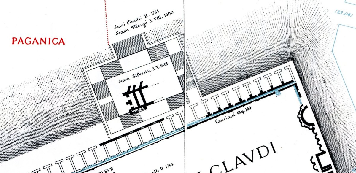 Detail of Lanciani's map