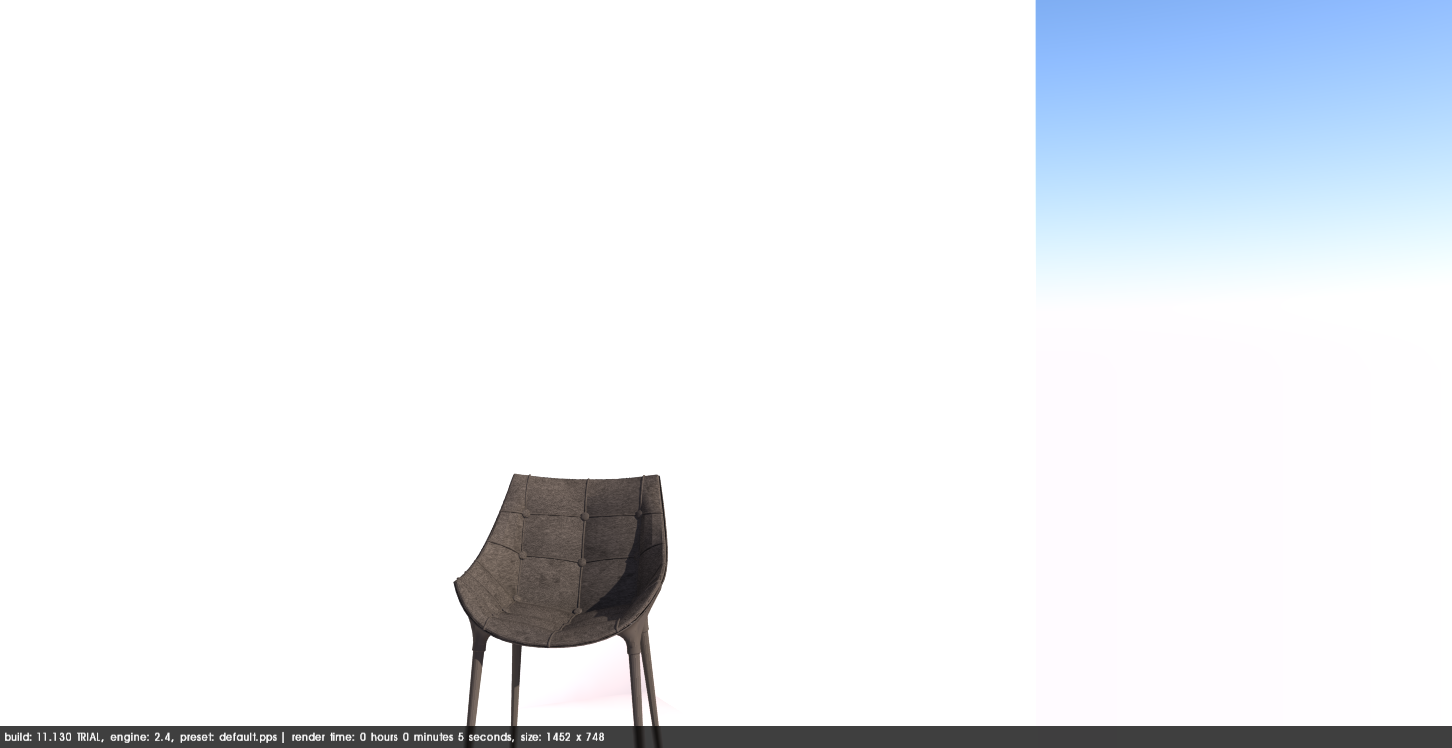 this render is by usnig podium v2, the render ist not perfect and I didn't change anything, but still you can notice some details shown on the chair- which vray doesn't shows