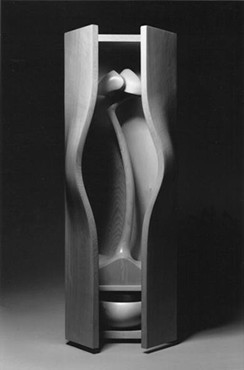 'Into this world'1998.Carved and constructed Huon Pine.