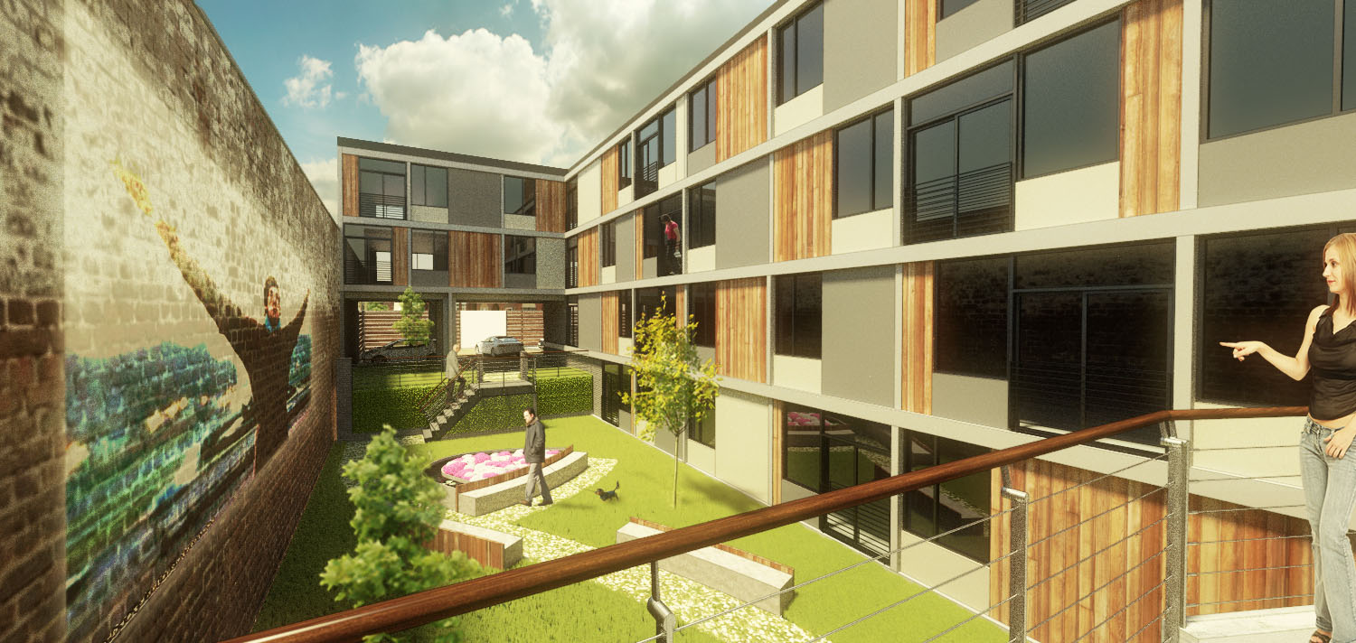 Updated Render of Courtyard