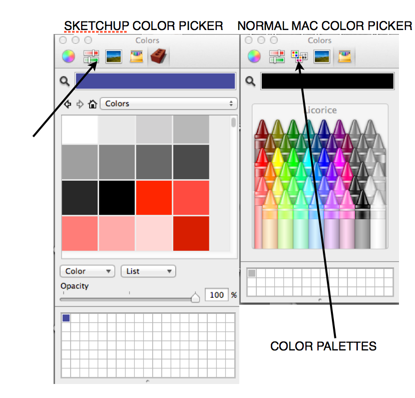 mac color palettes