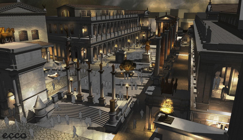 Some renderings of ancient Roma.