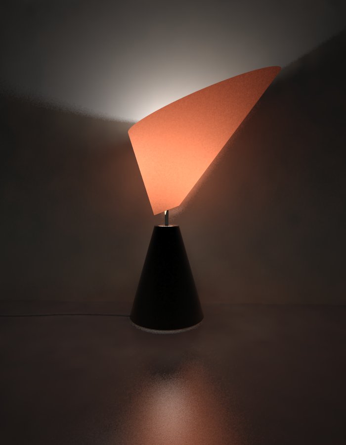 SU Lamp render using Vray