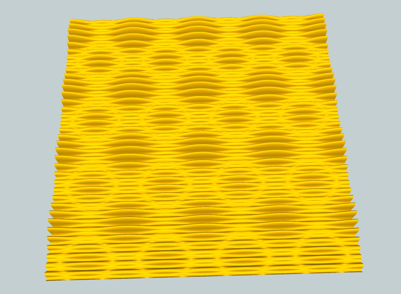 model_01 this surface shows regular pattern of wave