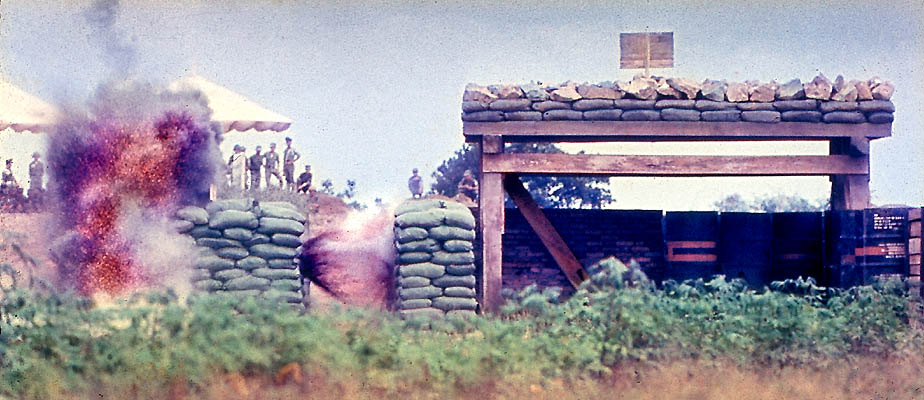 Testing captured weapons in Vietnam