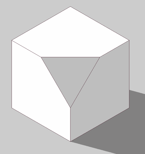a truncated cube