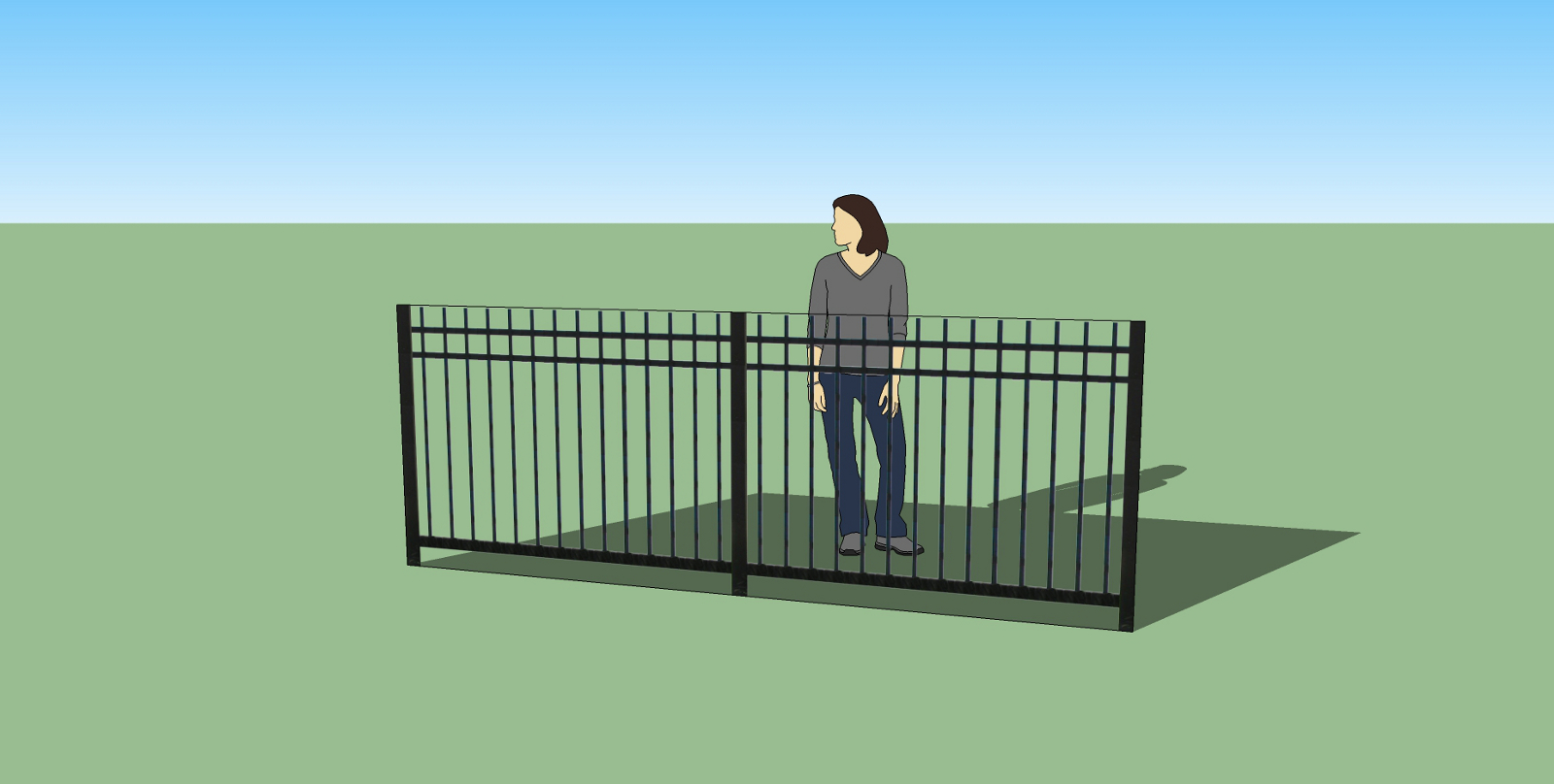 Here's an example of the problem. The shadow is not being cast by the fence texture but by the poly