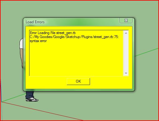 Syntax Error Loading Error Street Gen.