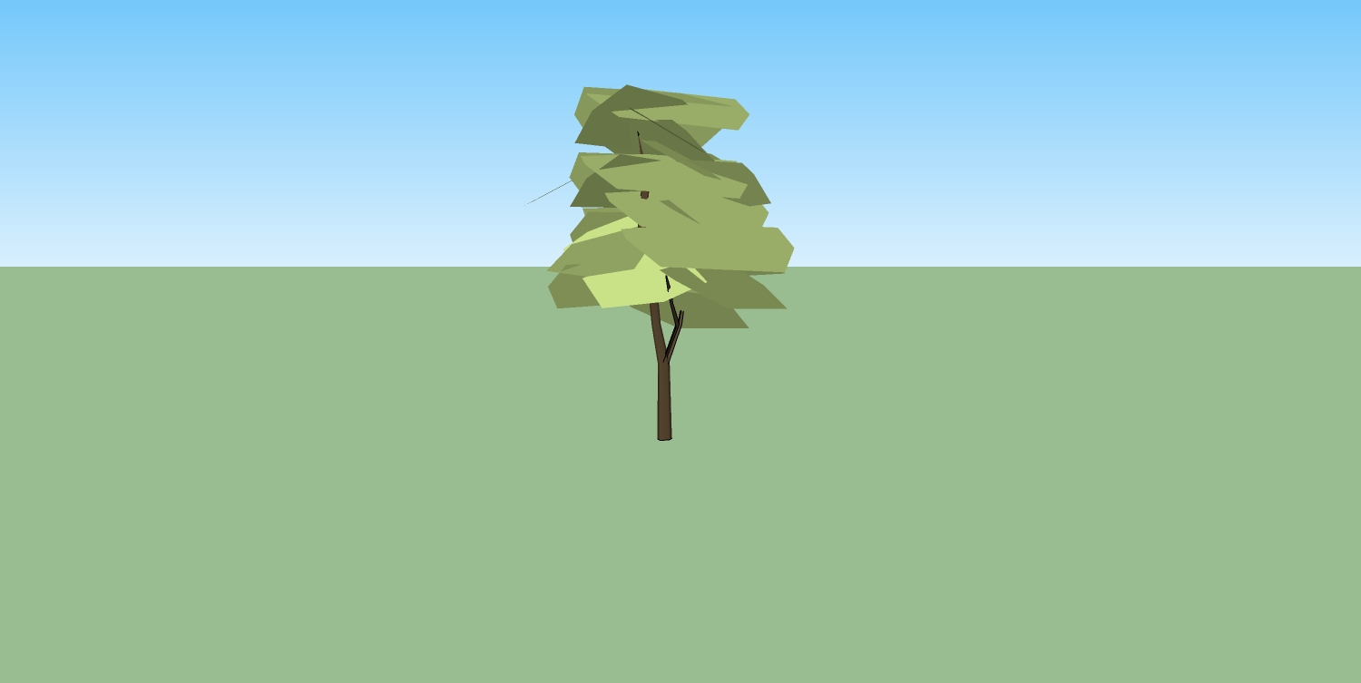 tree in sketchup