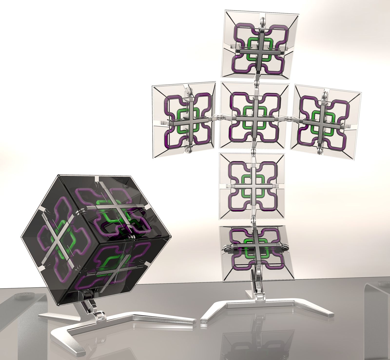 render image orichami cube