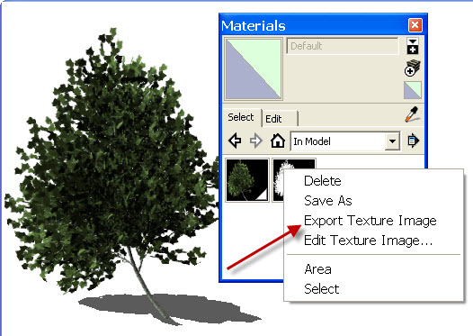 clipmask material saved in SketchUp model