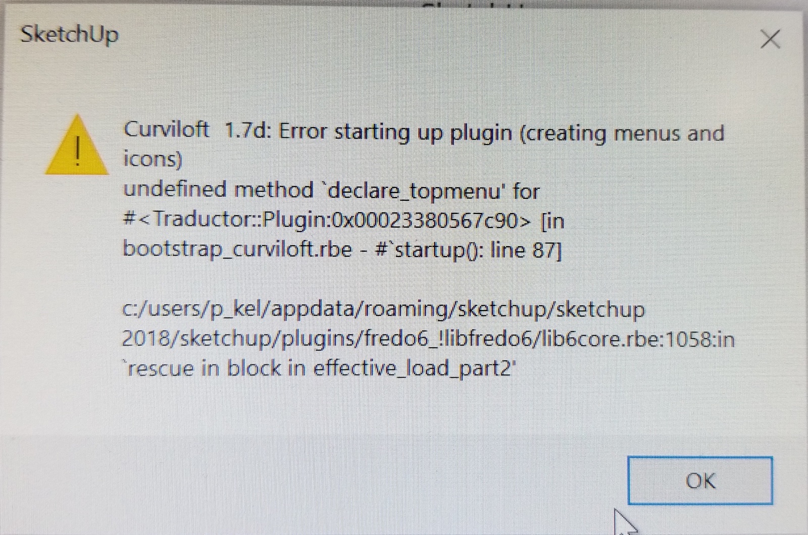 error message on Install of Fredo smaller.jpg