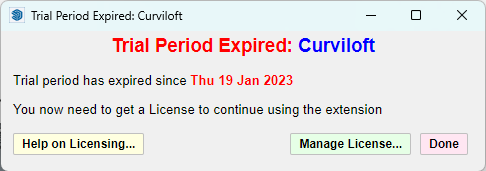 Trial period expired
