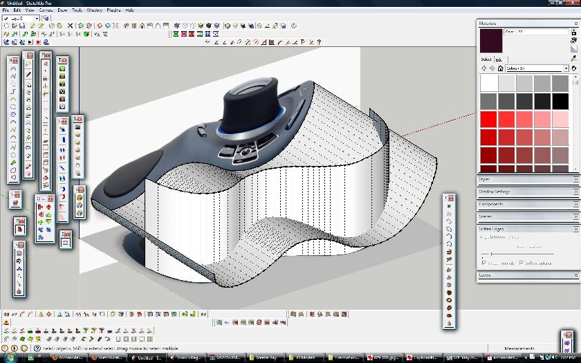 Repeated procedure and extruded the side profile