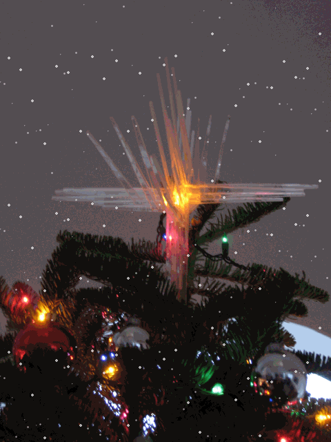 CHRISTMAS STAR & SNOW.gif