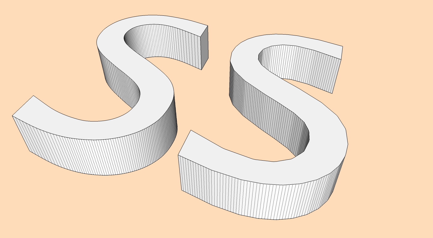 Left CatmullSpline, right Segmentor