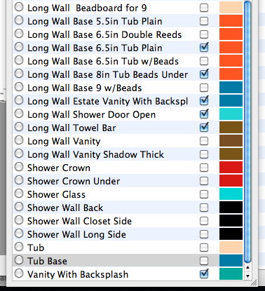 Screen Shot of the Layer List from the older Model that still has the missing Layers.