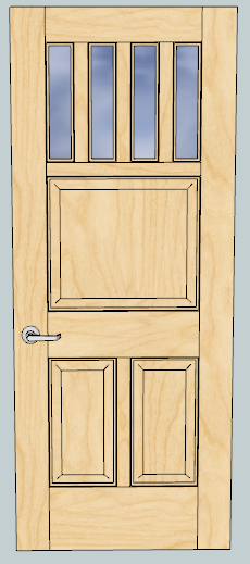 Door with mullions
